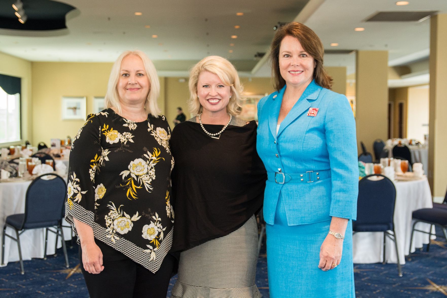 Angela Walleman, Shelley Perulfi, Laura Helling, Vice-President of Wings of Hope